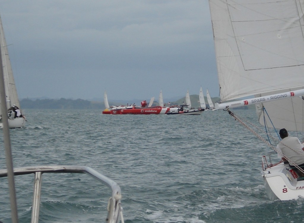Team Vodafone Sailing dismasted amongst Wednesday evening race fleet - Team Vodafone Sailing © Colin Preston
