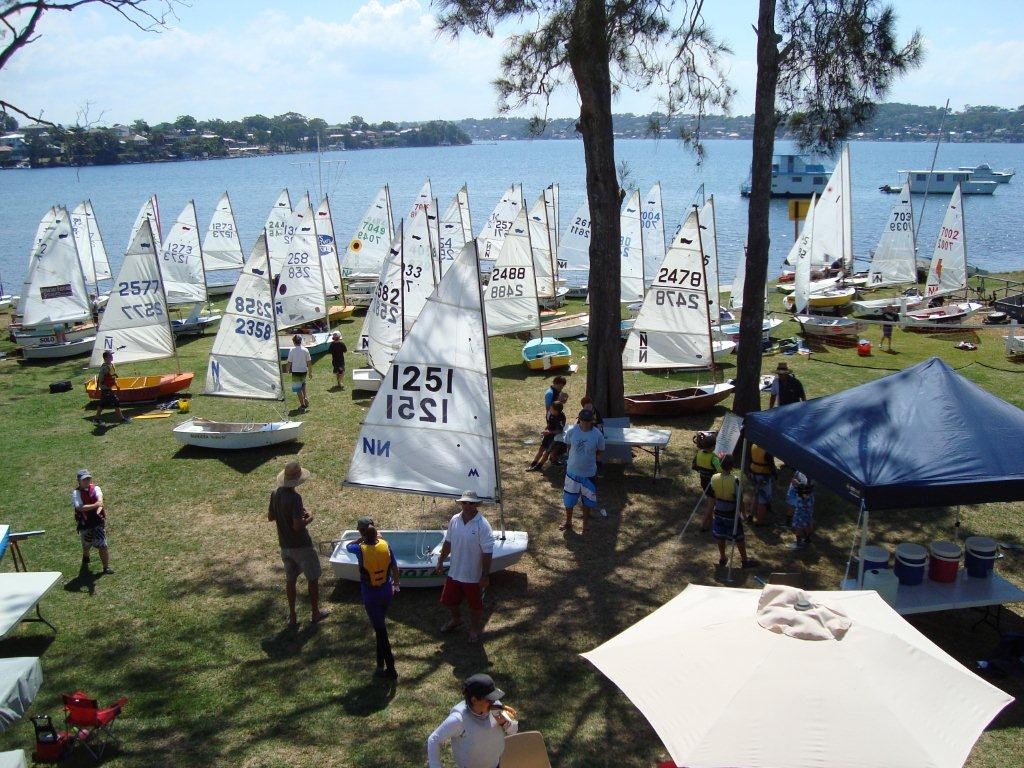 The rigging park - Wangi Sabot Training Camp photo copyright Peter McIntosh taken at  and featuring the  class