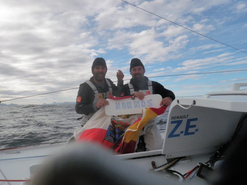 Renault Z.E Sailing Team on Monday evening (Pachi Rivero and Toño Piris) passing Cape Horn
- Barcelona World Race photo copyright Barcelona World Race http://www.barcelonaworldrace.org taken at  and featuring the  class
