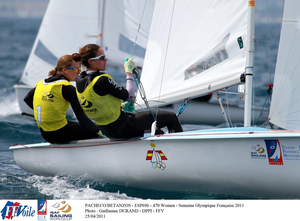 Pacheco/Betaanzos (ESP696) 470 Women - Semaine Olympique Francais 2011 ©  G.Durand et JM Liot/DPPI/FFVoile