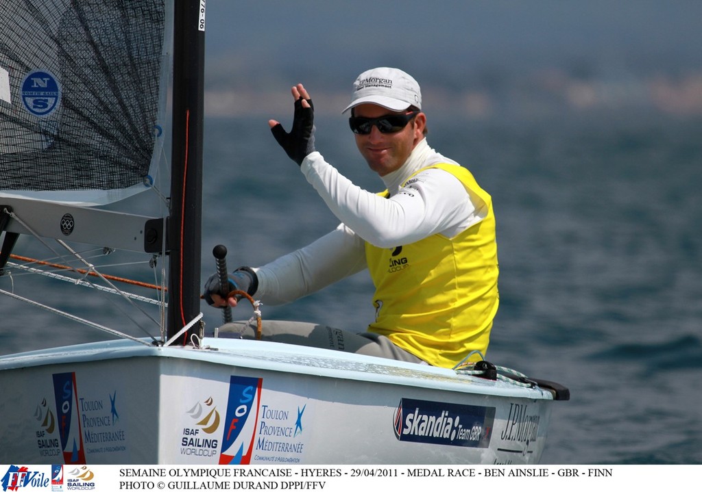 (Medal Race) Ben Ainslie (GBR) Finn - Semaine Olympique Francais 2011 photo copyright  Guillaume Durand taken at  and featuring the  class