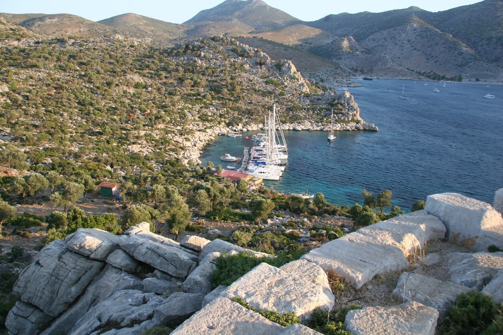 Ancient Loryma on the tip of the Marmaris peninsular - The Aegean Rally 2012 photo copyright Maggie Joyce - Mariner Boating Holidays http://www.marinerboating.com.au taken at  and featuring the  class