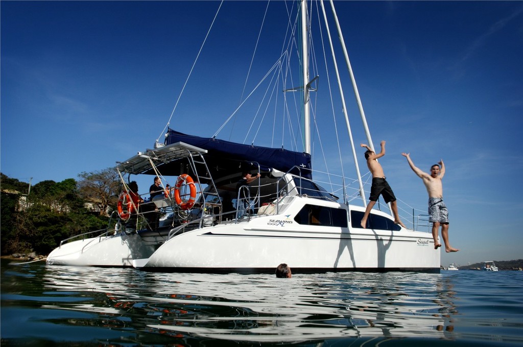 The Seawind 1000XL is an ideal family boat for sailing on Moreton Bay.  - Yachshare Open Day photo copyright Seawind Catamarans taken at  and featuring the  class