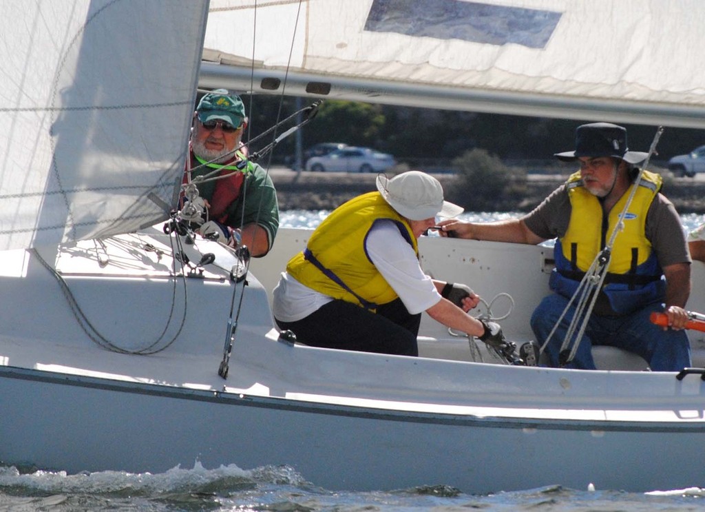 Craig Gordon (AUS) has made the semi finals in his debut match race regatta - IFDS Blind Match Racing photo copyright IFDS . http://www.2009worldblindsailingnz.com taken at  and featuring the  class