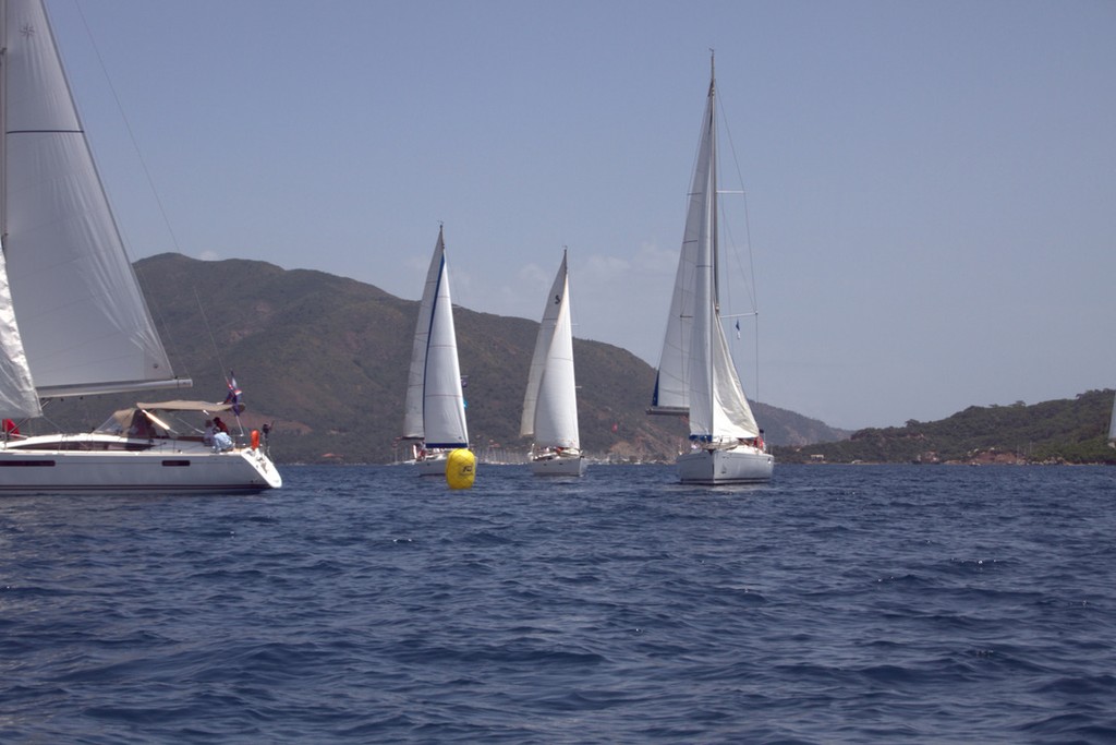 The final race in the six race series of fun races in the rally in Marmaris Turkey - The 8th Aegean Yacht Rally photo copyright Maggie Joyce - Mariner Boating Holidays http://www.marinerboating.com.au taken at  and featuring the  class
