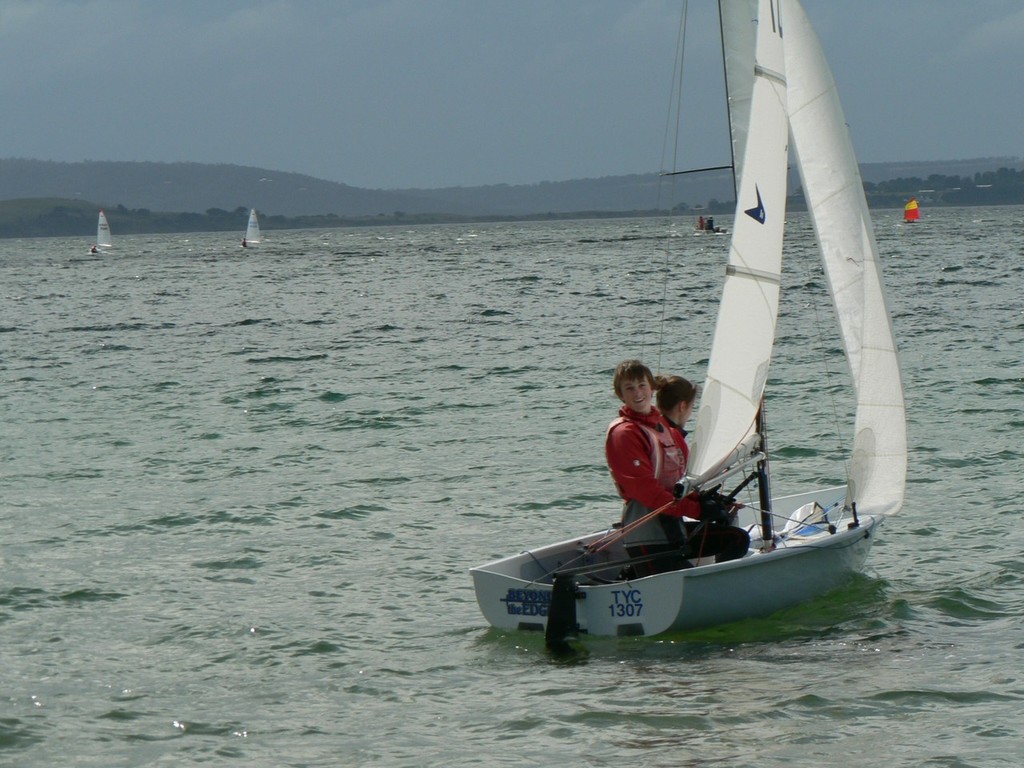 Flying 11 - One of Australia's Great Skiff feeder classes - Tasmaian Skiff Pathways Program - Try Skiff Sailing Weekend 15-16 October photo copyright Bill Cromarty taken at  and featuring the  class