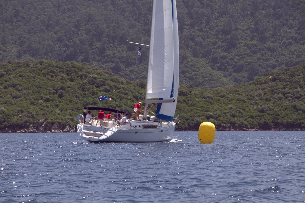 Rounding the top mark  - The 8th Aegean Yacht Rally  © Maggie Joyce - Mariner Boating Holidays http://www.marinerboating.com.au