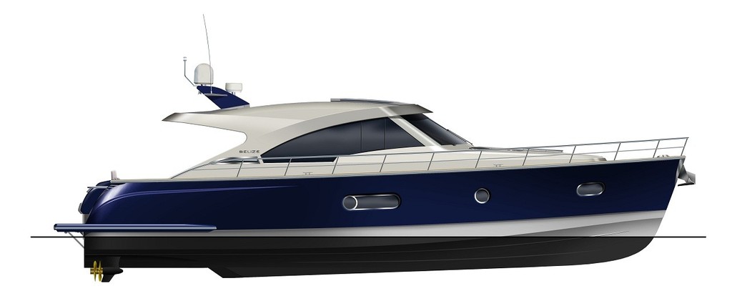 Artist's impression of the Belize Motoryachts 52 Hardtop. - Belize Motoryachts photo copyright Image supplied . taken at  and featuring the  class