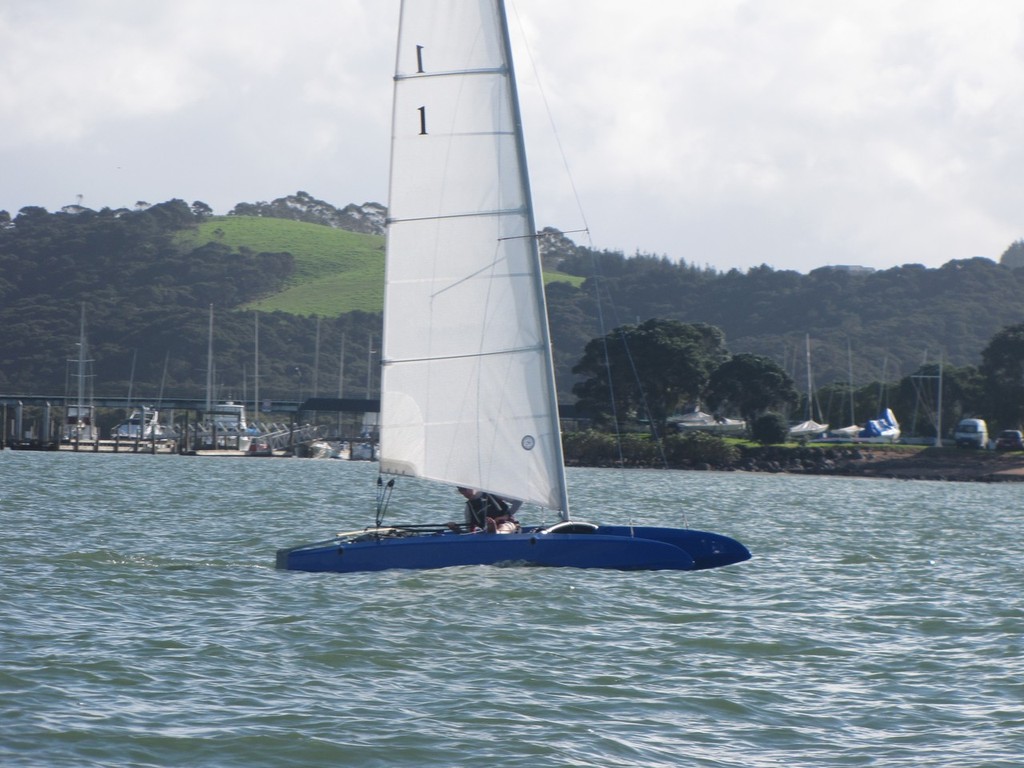 Sailing fast in light weather - Junior Training for the Americas Cup photo copyright Neil Deverell taken at  and featuring the  class