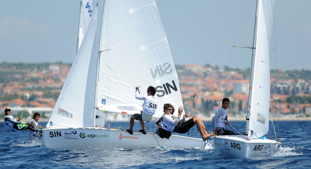 Zadar, 15.07.2011.
Day 9. JK Uskok, Zadar, Croatia.
Photo: Sime Sokota / ISAF Youth Sailing - Race Day 5 - 2011 ISAF Youth Worlds, Zadar, Croatia photo copyright Sime Sokota/ISAF Youth Worlds taken at  and featuring the  class