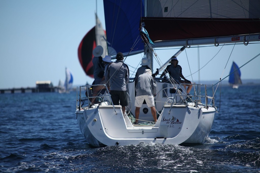 Former Siska Trohpy winner Steel de Breeze won the Premier Cruising Division today - Geographe Bay Race Week 2011 photo copyright Bernie Kaaks - copyright taken at  and featuring the  class