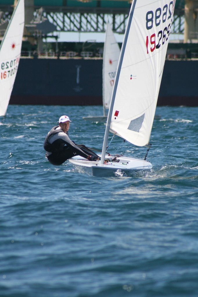 17yo Pt Lincoln sailor Ryan Kelly leads the Full Rig Series after four heats - South Australian Laser State Championships photo copyright Clayton Schmerl taken at  and featuring the  class