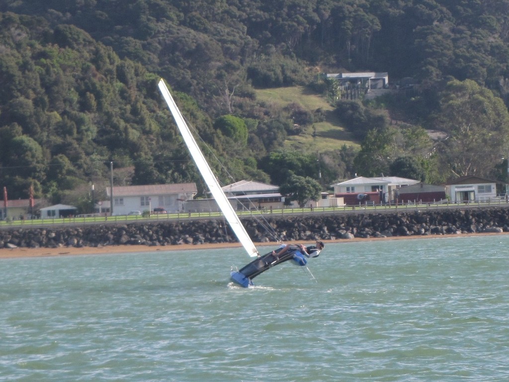 The thrills of a cat - Junior Training for the Americas Cup photo copyright Neil Deverell taken at  and featuring the  class