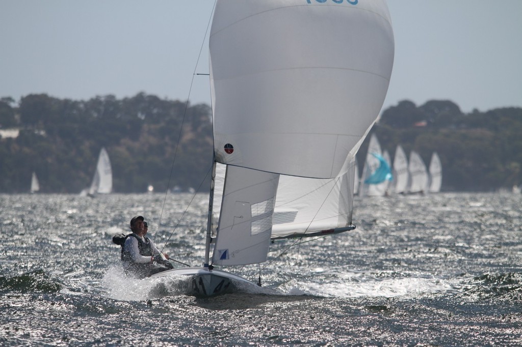 Adam Hawkins and Ben Jones sailed well but were disqualified after starting early - Flying Fifteen Nationals photo copyright Bernie Kaaks taken at  and featuring the  class