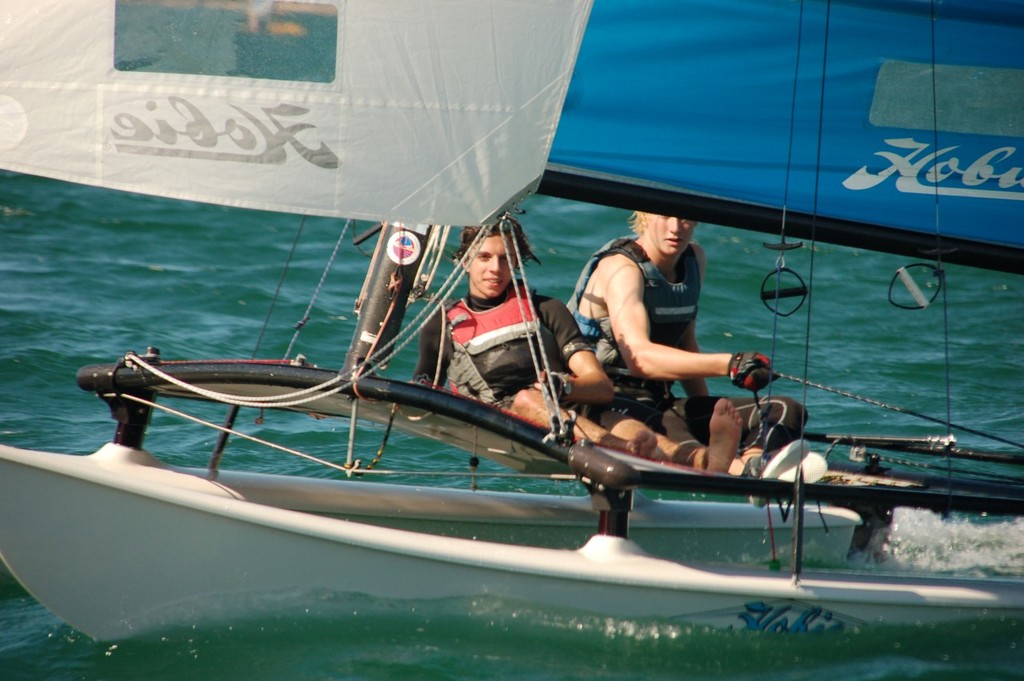 Lukas Price (skipper) and Josh Sing (crew) - PBSC Club Championship Round 4 photo copyright Peter Salter taken at  and featuring the  class
