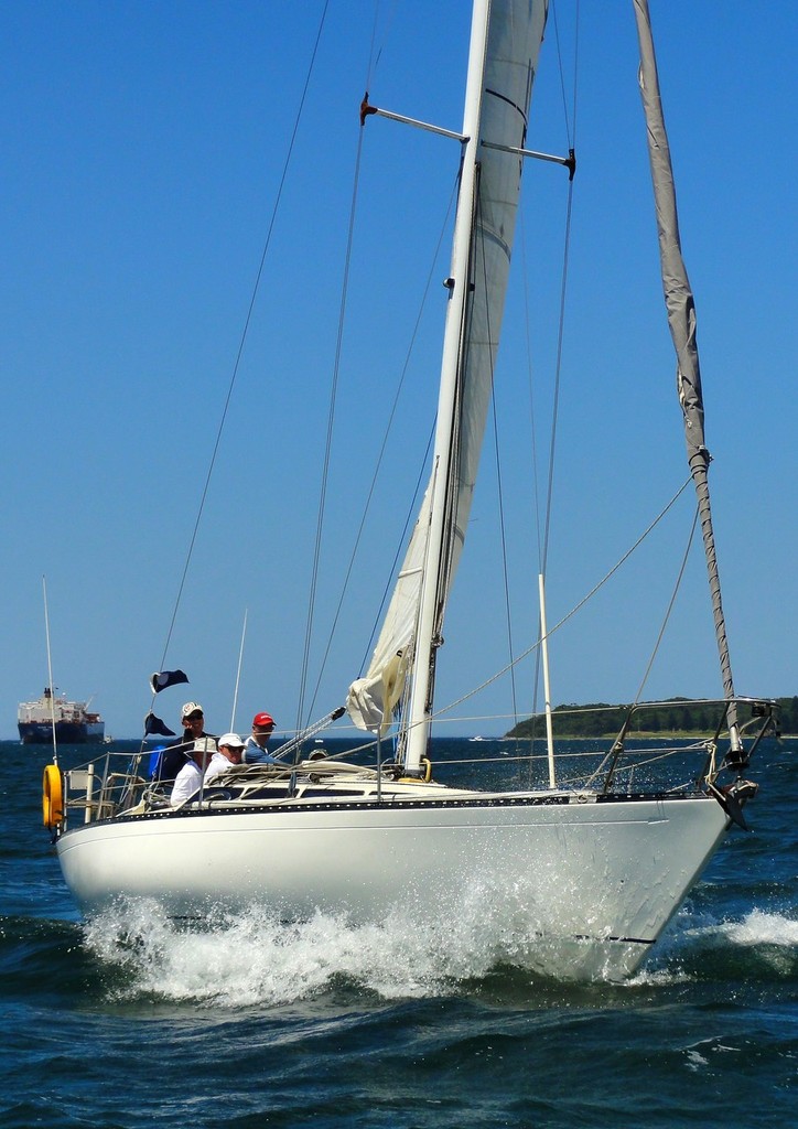  ‘Fast Forward’, a Carter 33 owned by Brendan Lyon’s BBYC will be its first race to Coffs - Pittwater & Coffs Harbour Regatta 2012 photo copyright Damian Devine taken at  and featuring the  class