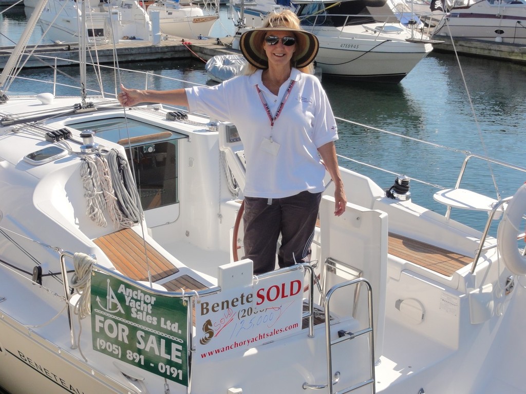 Blanche Morgan of Anchor Yacht Sales - dealers for Beneteau and Lagoon Catamarans photo copyright Heather Robertson taken at  and featuring the  class