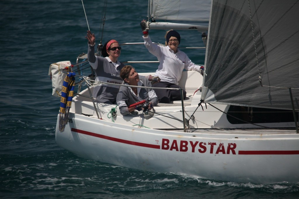 Sail on – George Law Foundation race sponsor Isabel Law sailed a great race on Babystar.  © Bernie Kaaks