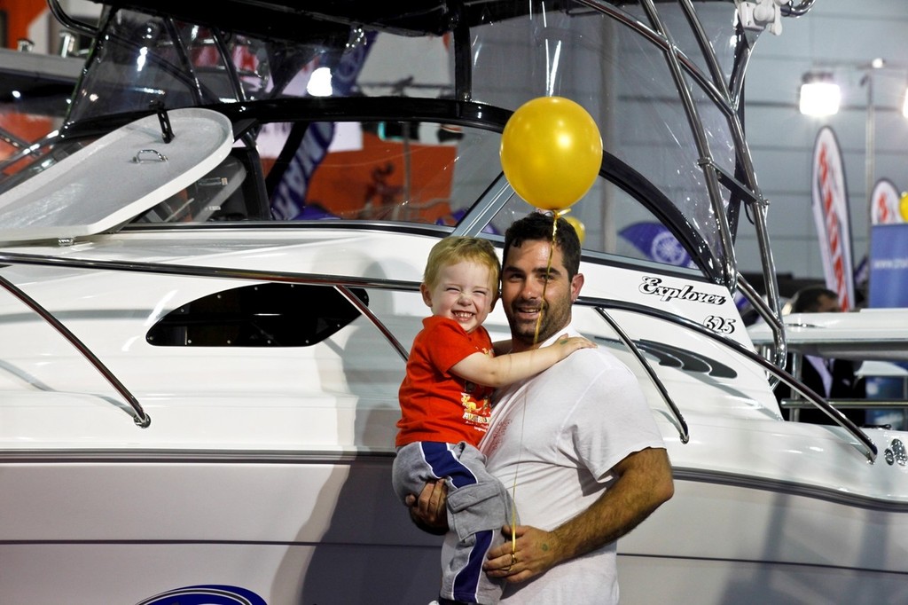 Father and Son enjoying the Brisbane Boat Show - 2011 Brisbane Boat Show photo copyright Danielle Trewin taken at  and featuring the  class