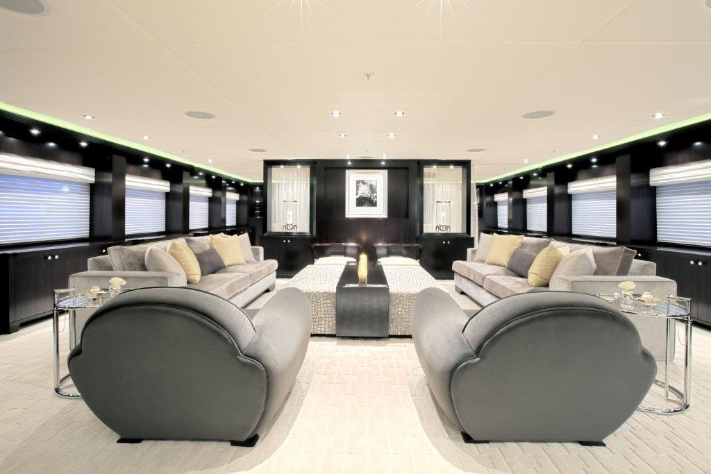 The main salon aboard 'Carpe Diem' is simply outstanding in its space and luxurious design. photo copyright Image supplied . taken at  and featuring the  class