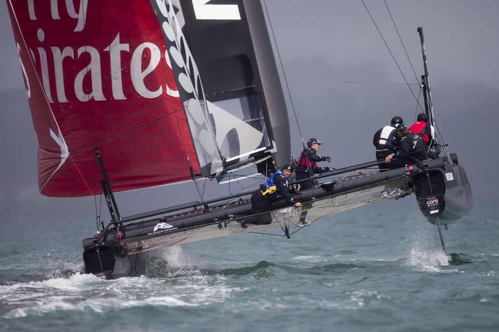 27/04/2011 - Auckland (NZL) - 34th America's Cup - AC45 Test Event - Day 2 - Day 2 - America's Cup Trials photo copyright ACEA - Photo Gilles Martin-Raget http://photo.americascup.com/ taken at  and featuring the  class
