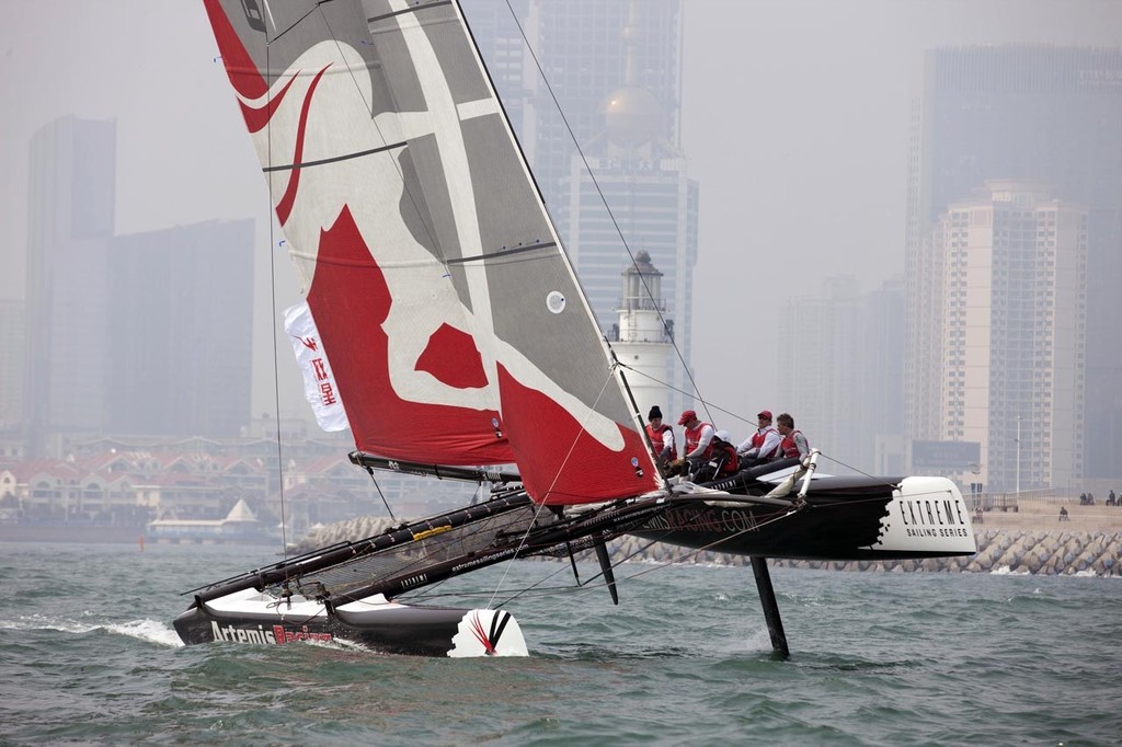 Artemis Racing - Day 2 Qingdao - Extreme Sailing Series photo copyright Lloyd Images http://lloydimagesgallery.photoshelter.com/ taken at  and featuring the  class