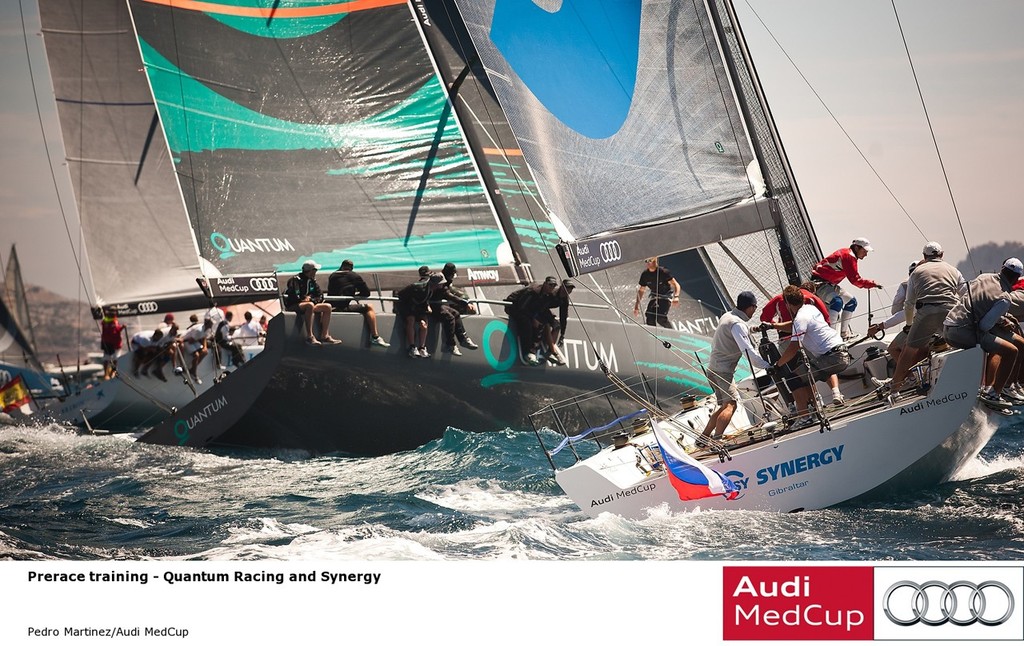 Quantum Racing and Synergy prerace training - Marseille Trophy 2011
 photo copyright Pedro Martinez/Audi MedCup http://www.medcup.org taken at  and featuring the  class