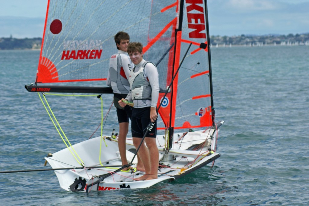 Harken sponsored 29er - Sail Auckland -2011 - Day 3 photo copyright Richard Gladwell www.photosport.co.nz taken at  and featuring the  class
