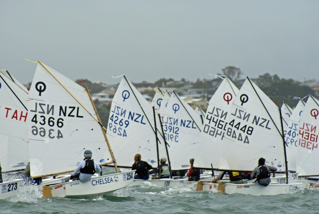 Final day of the 2011 Toyota Optimist Nationals, Wakatere Boating Club © Richard Gladwell www.photosport.co.nz