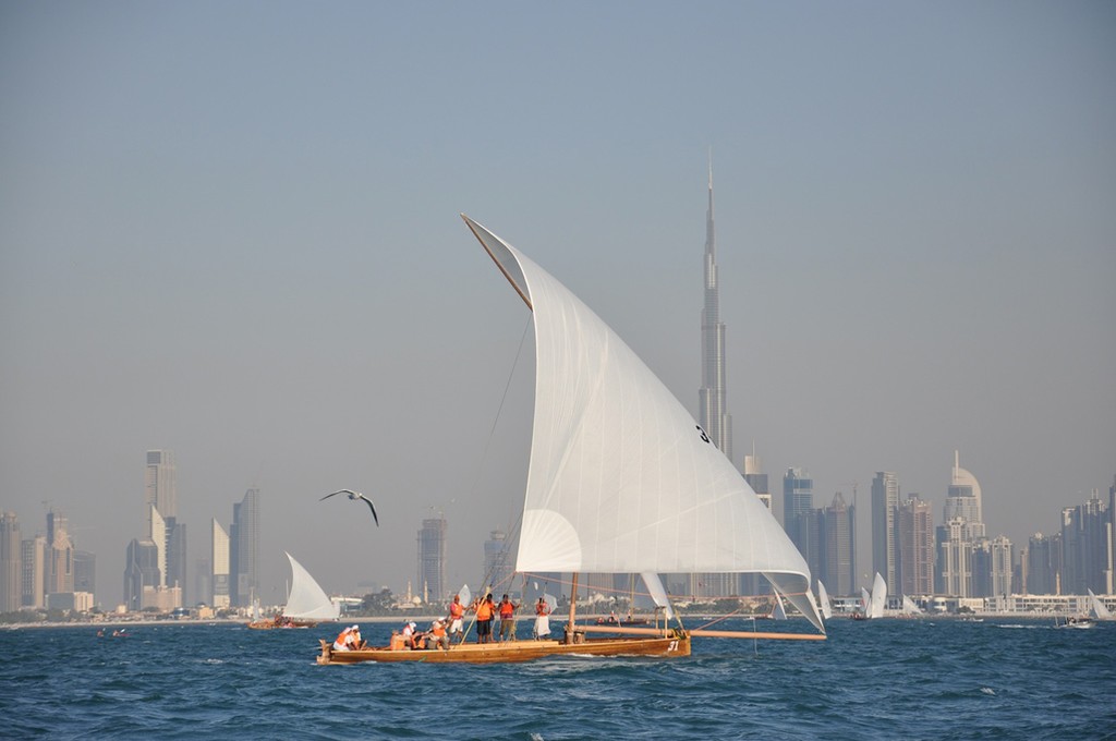 DSC 0342w - Dubai Traditional 43ft Dhow Sailing Championships photo copyright Dubai International Marine Club http://www.dimc.ae/ taken at  and featuring the  class