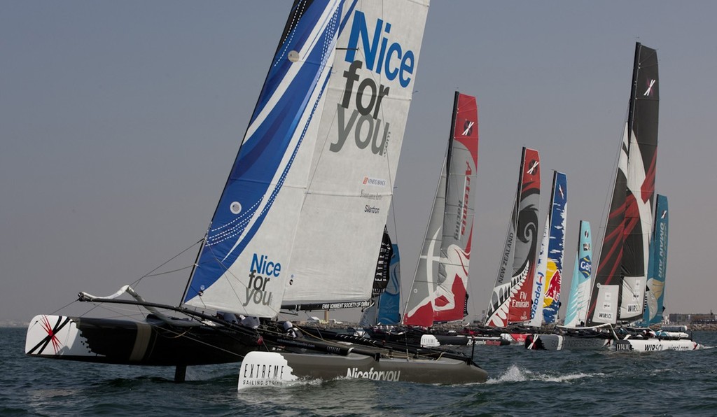 Muscat, Oman  23/02/2011
Extreme Sailing Series - Muscat
Day 4: Nice for you
 photo copyright Carlo Borlenghi http://www.carloborlenghi.com taken at  and featuring the  class