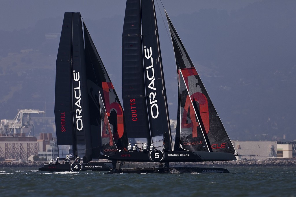 Oracle Racing - AC45’s San Francisco - 10 June 2011 photo copyright Guilain Grenier Oracle Team USA http://www.oracleteamusamedia.com/ taken at  and featuring the  class