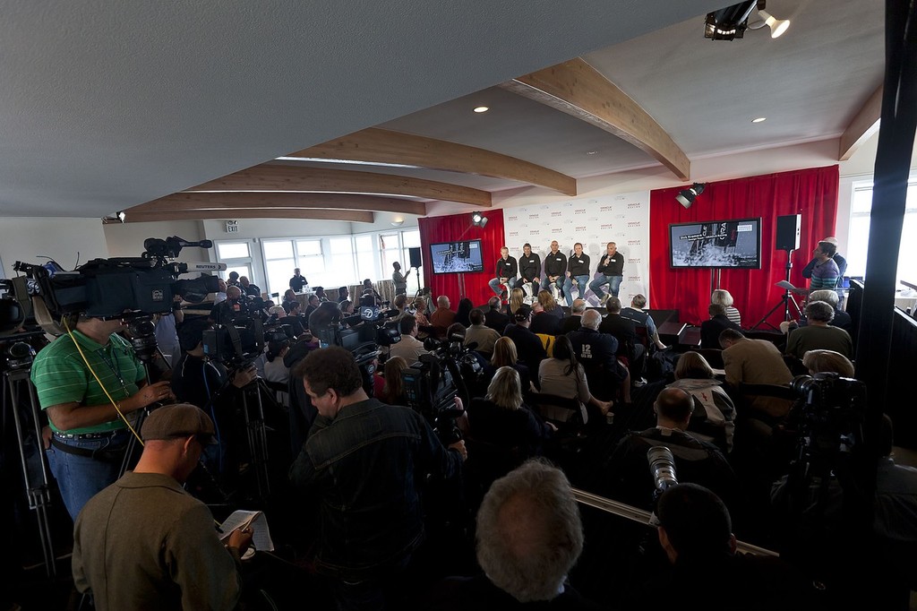 13/06/2011 - San Francisco (USA) - ORACLE Racing - Press conference at Golden Gate Yacht Club***13/06/2011 - San Francisco (USA) - ORACLE Racing - Press conference at Golden Gate Yacht Club photo copyright Guilain Grenier Oracle Team USA http://www.oracleteamusamedia.com/ taken at  and featuring the  class