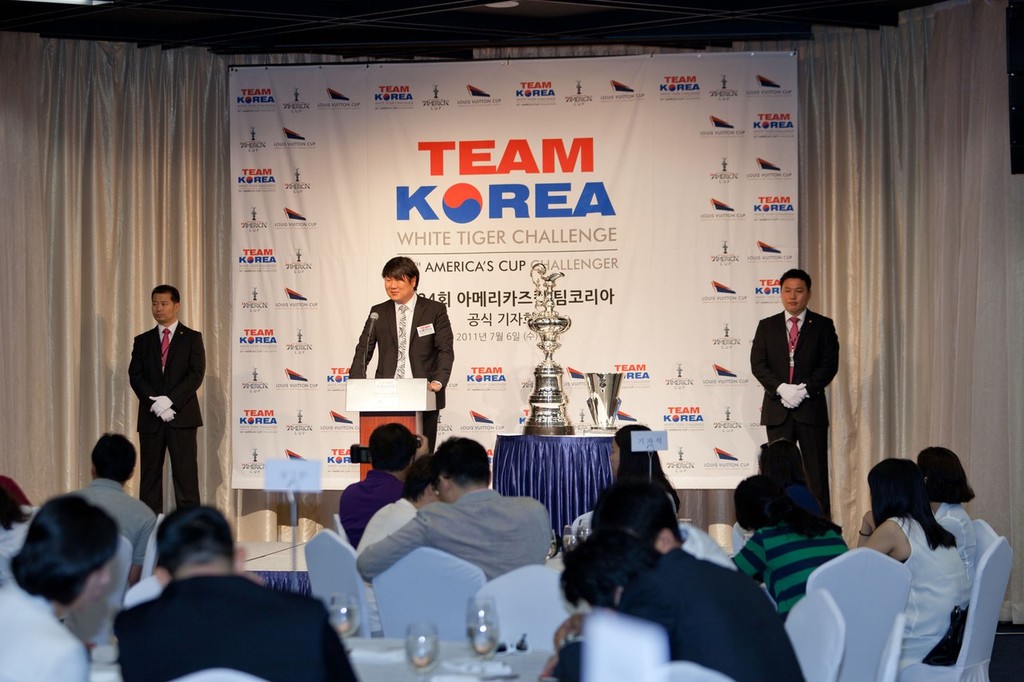 05/07/2011 - Seoul (Korea) - Team Korea Announcement - Kim Dong-Young photo copyright ACEA - Photo Gilles Martin-Raget http://photo.americascup.com/ taken at  and featuring the  class