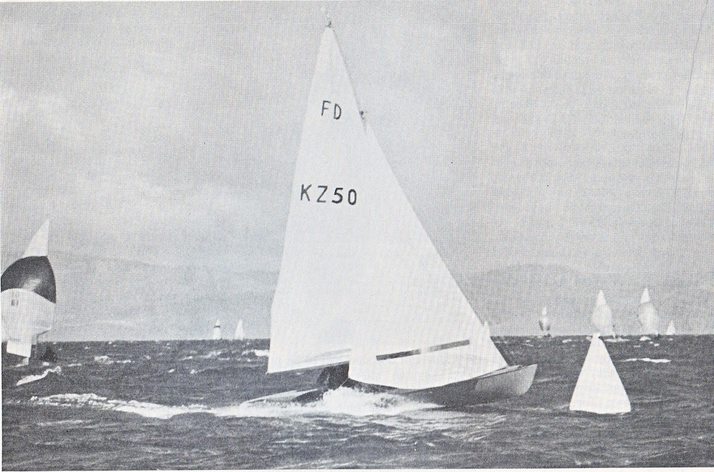 Takapuna (Geoff Smale and Ralph Roberts) on her way to winning the 1968 Olympic Trials in the Flying Dutchman class at Pakatoa Island photo copyright SW taken at  and featuring the  class