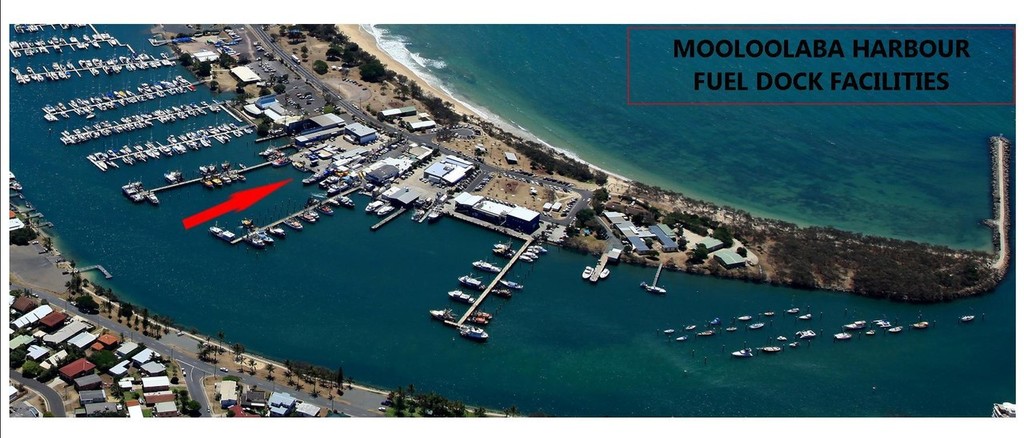 Mooloolaba Harbour re-fuelling dock map for new location photo copyright Tracey Johnstone taken at  and featuring the  class