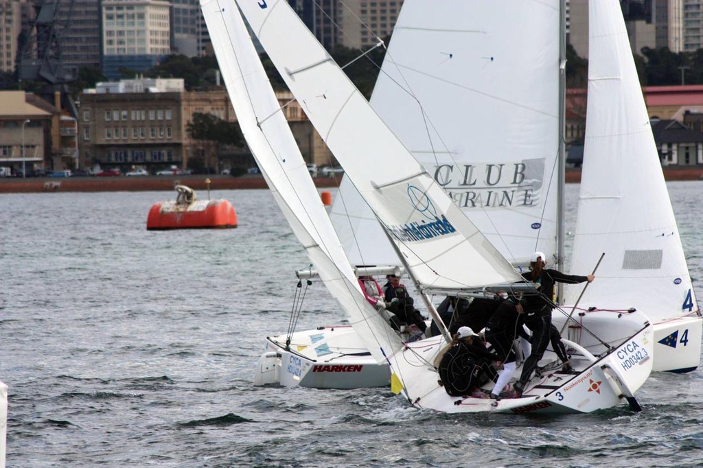 Price (Meridien Marinas Boat 3) trails Sato - ISAF Nations Cup Regional - Oceania photo copyright CYCA Staff . taken at  and featuring the  class