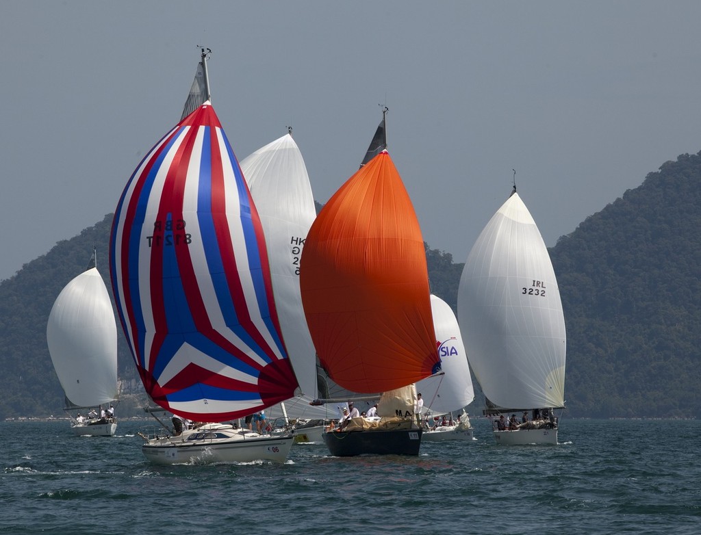Royal Langkawi International Regatta 2011 - Skybird and Mat Salleh leading the pack. photo copyright Guy Nowell http://www.guynowell.com taken at  and featuring the  class