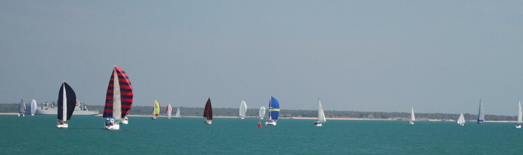 Spinaker Run Departing Darwin Harboiur - Darwin to Ambon Yacht Race & Rally 2011 photo copyright Robyn Dix taken at  and featuring the  class
