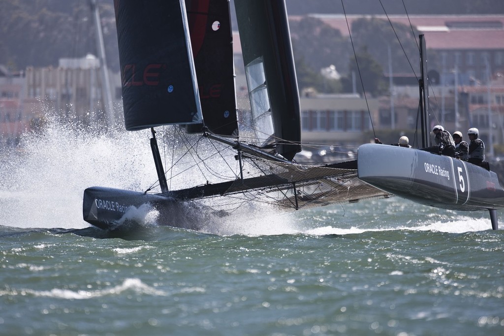Speed Trials will be one event in the America&rsquo;s Cup World Series in Cascais photo copyright ACEA - Photo Gilles Martin-Raget http://photo.americascup.com/ taken at  and featuring the  class