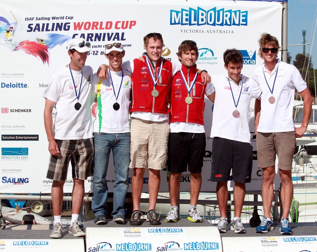US 470 winners at 2011 Sail Melbourne. Credit:  Credit: Jeff Crow / Sail Melbourne - Perth 2011 ISAF Sailing World Championships © Shauna McGee Kinney