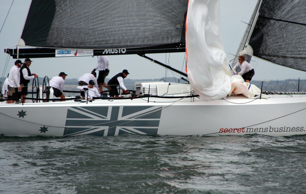 Secret Mens Business dropping - Audi Victoria Week 2011 Tuesday photo copyright Sail-World.com /AUS http://www.sail-world.com taken at  and featuring the  class