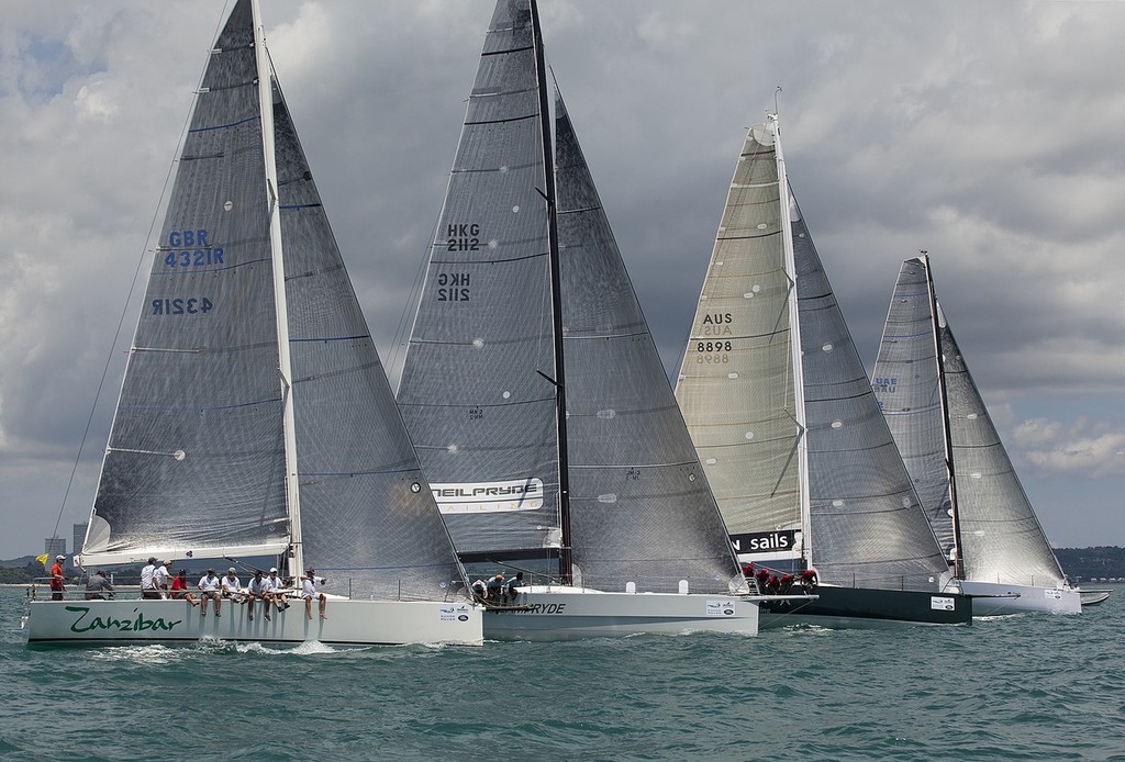 Top of the Gulf Regatta 2011 - a perfect line up for an IRC 1 start - Zanzibar, HiFi, Evolution Racing, Team Premier photo copyright Guy Nowell/Top of the Gulf taken at  and featuring the  class