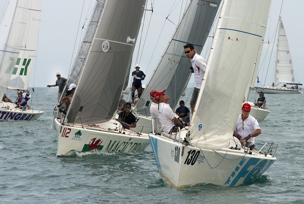 Top of the Gulf Regatta 2011 - no quarter given on the Platu start line photo copyright Guy Nowell/Top of the Gulf taken at  and featuring the  class