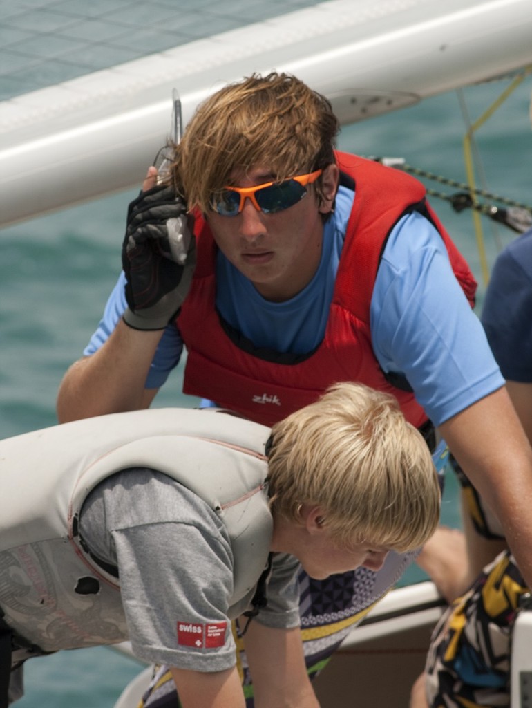 Top of the Gulf Regatta 2011 - ``Hold the phone, I think we&rsquo;re in sequence!``. The Stingray. photo copyright Guy Nowell/Top of the Gulf taken at  and featuring the  class