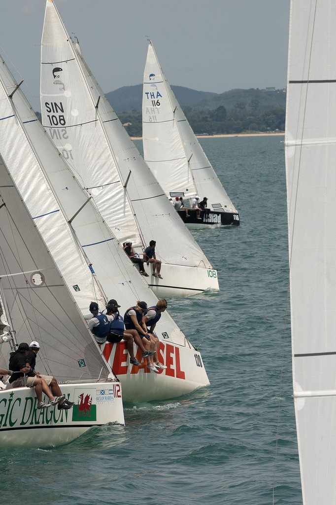 Top of the Gulf Regatta 2011 - All in the frame... Platu start photo copyright Guy Nowell/Top of the Gulf taken at  and featuring the  class