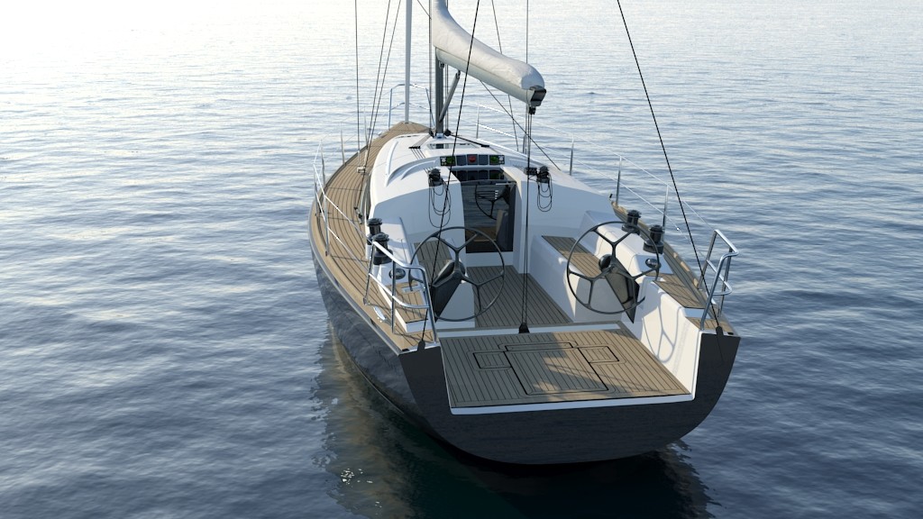 Artist’s impression of the Salona 38 to be launched in June 2011 © SW
