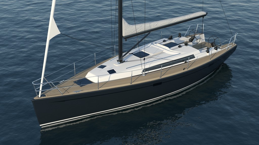 Artist&rsquo;s impression of the Salona 38 to be launched in June 2011 photo copyright SW taken at  and featuring the  class