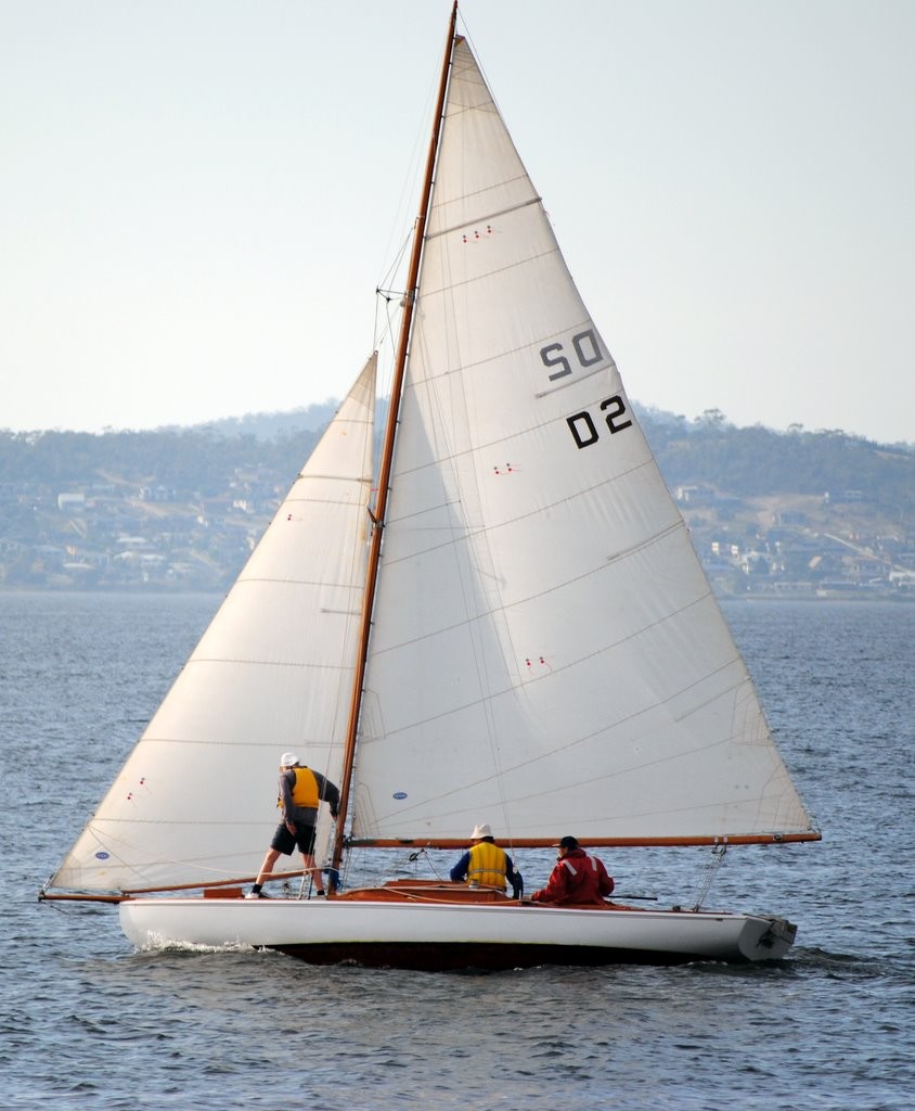 The classic Derwent classer Gnome was one of the starters in the race to Bruny Island photo copyright  Andrea Francolini Photography http://www.afrancolini.com/ taken at  and featuring the  class