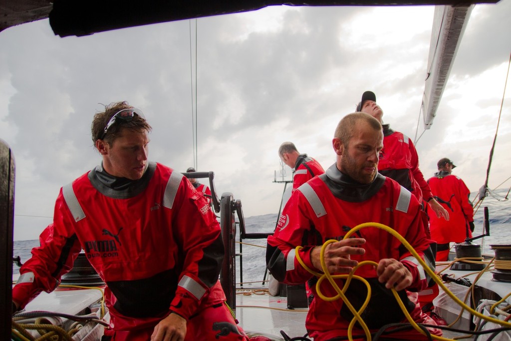 PUMA Ocean Racing onboard training. photo copyright Volvo Ocean Race http://www.volvooceanrace.com taken at  and featuring the  class